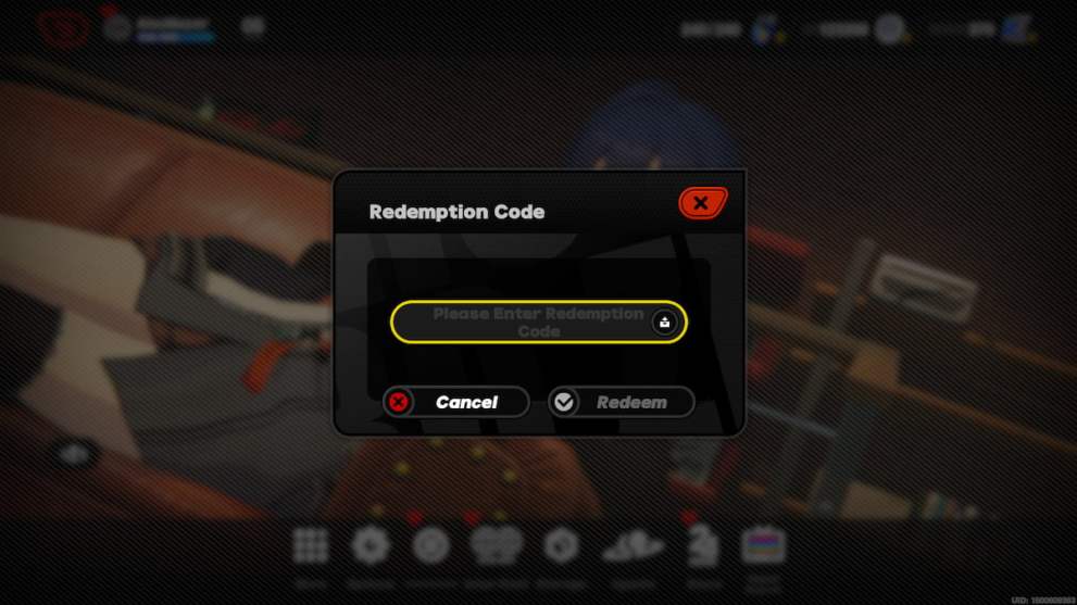 Codes redemption menu in Zenless Zone Zero (ZZZ)